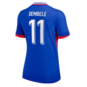 Frankrike Ousmane Dembele #11 Hemmatröja Kvinnor EM 2024 Kortärmad